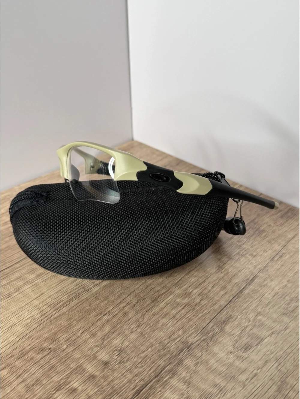 Oakley Flak Jacket XLJ Sunglasses Tan Black w/ Extra Lenses Case & Microbag